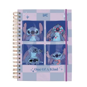 CADERNO COLEGIAL SMART 80 FOLHAS - STITCH