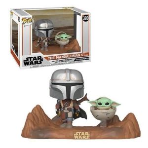 FUNKO POP MANDALORIANO COM GROGU NA NAVE (390) - THE MANDALORIAN