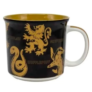 CANECA CERÂMICA HOGWARTS CASAS - HARRY POTTER