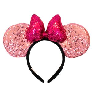 TIARA ORELHA MINNIE MOUSE ROSA