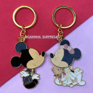 JOGO CHAVEIRO NOIVOS MICKEY E MINNIE MOUSE