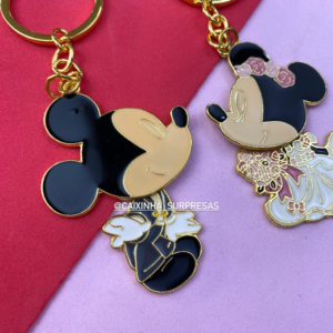 JOGO CHAVEIRO NOIVOS MICKEY E MINNIE MOUSE