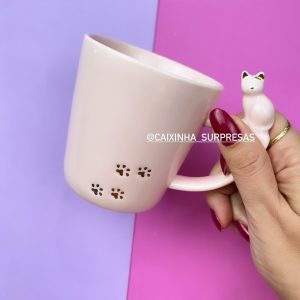 CANECA DE GATINHO ROSA