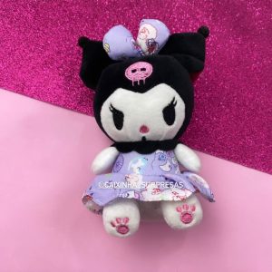 CHAVEIRO DE PELÚCIA KUROMI - HELLO KITTY