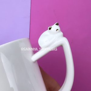 CANECA DE GATINHO BRANCO