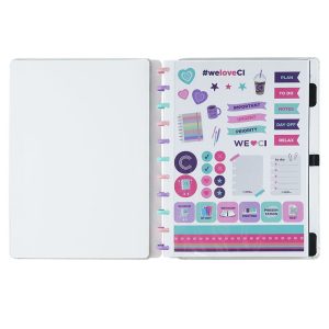 CADERNO GRANDE LETS GLITTER COLORFUL – CADERNO INTELIGENTE