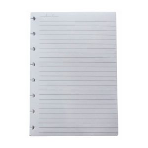 REFIL PAUTADO A5 50 FOLHAS - 90 g/m² - CADERNO INTELIGENTE