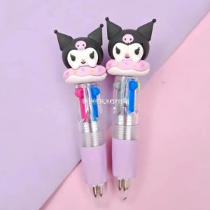 MINI CANETA 4 CORES KUROMI - HELLO KITTY