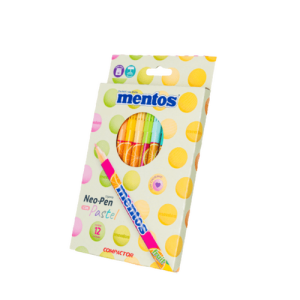 KIT 12 CANETAS HIDROGRÁFICAS NEO PEN MENTOS PASTEL