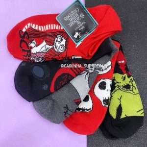 KIT 05 PARES DE MEIAS JACK SKELLINGTON– IMPORTADO