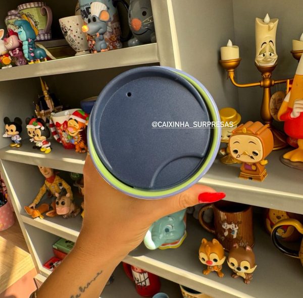 COPO COM TAMPA STARBUCKS ANIMAL KINGDOM - DISNEY PARKS - Imagem 4