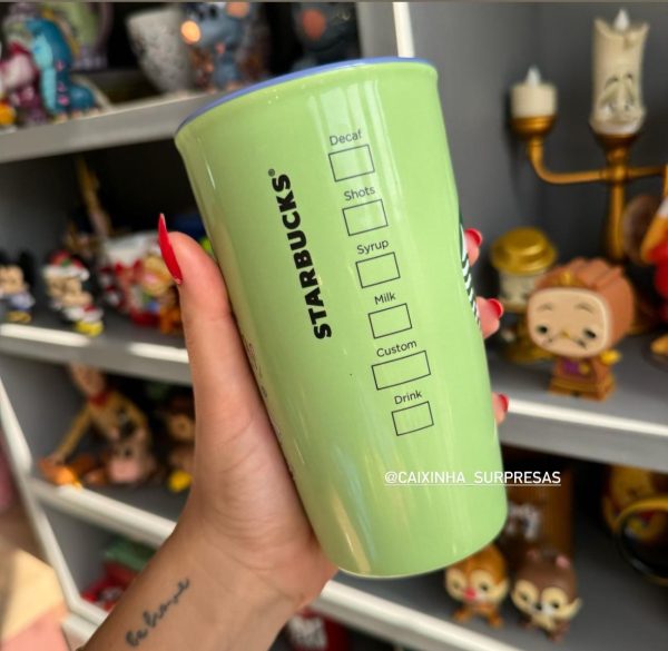 COPO COM TAMPA STARBUCKS ANIMAL KINGDOM - DISNEY PARKS - Imagem 3