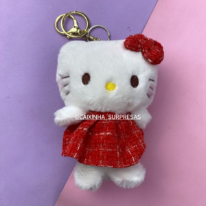 CHAVEIRO DE PELÚCIA DA HELLO KITTY