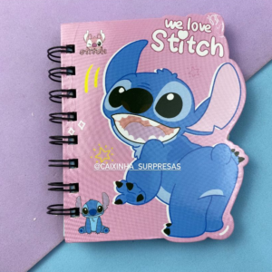 MINI CADERNETA STITCH