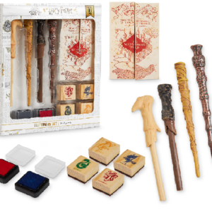 KIT CANETAS E CARIMBOS HARRY POTTER (PRODUTO COM AVARIA)- IMPORTADO