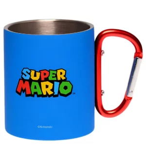 CANECA COM MOSQUETÃO SUPER MARIO BROS