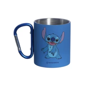 CANECA COM MOSQUETÃO STITCH