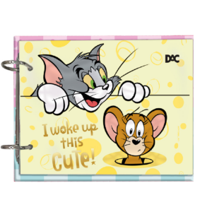 MINI CADERNO ARGOLAD TOM E JERRY