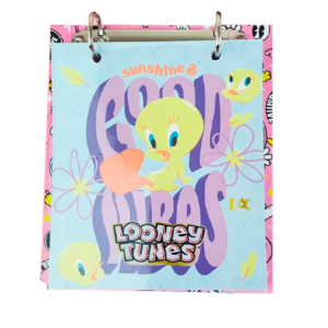 MINI CADERNO ARGOLADO LOONEY TUNES