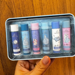 KIT 6 LIP BALM CINDERELA NA LATINHA - IMPORTADO