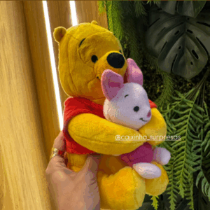 PELÚCIA URSINHO POOH E LEITÃO - IMPORTADA