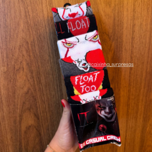KIT 06 PARES DE MEIAS PENNYWISE (IT, A COISA) – IMPORTADO