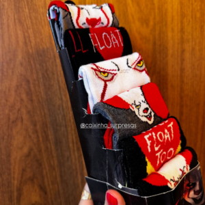 KIT 06 PARES DE MEIAS PENNYWISE (IT, A COISA) – IMPORTADO