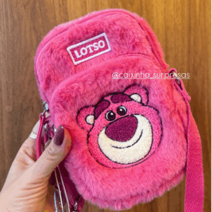 BOLSA DE OMBRO DE PELUCIA LOTSO - IMPORTADO