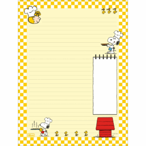 PAPEL DE CARTA SNOOPY