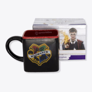 CANECA QUADRADA HOGWARTS - HARRY POTTER
