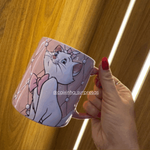 CANECA COM COLHER GATINHA MARIE - DISNEY PARKS