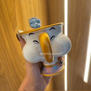 CANECA ZIP COM COLHER (A BELA E A FERA) - DISNEY PARKS